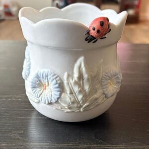 Ladybug/flower vase